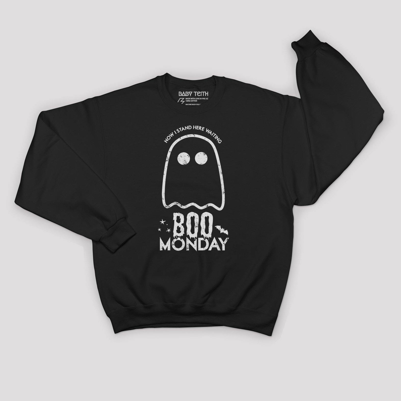 Boo Monday Halloween Sweatshirt for Adults - Baby Teith