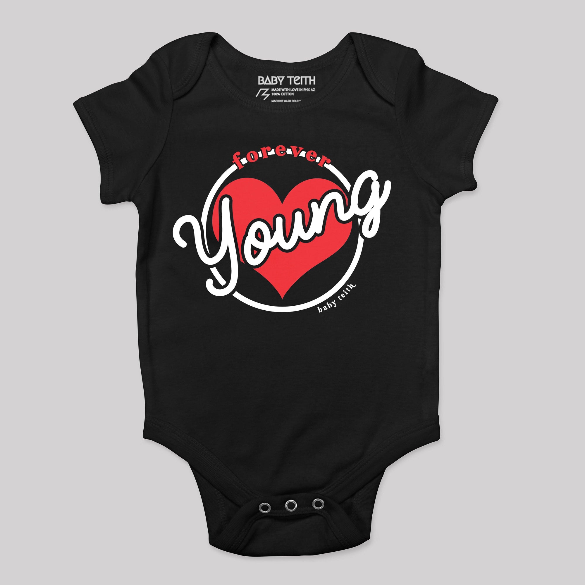 "Forever Young" Bodysuit for Babies - Baby Teith