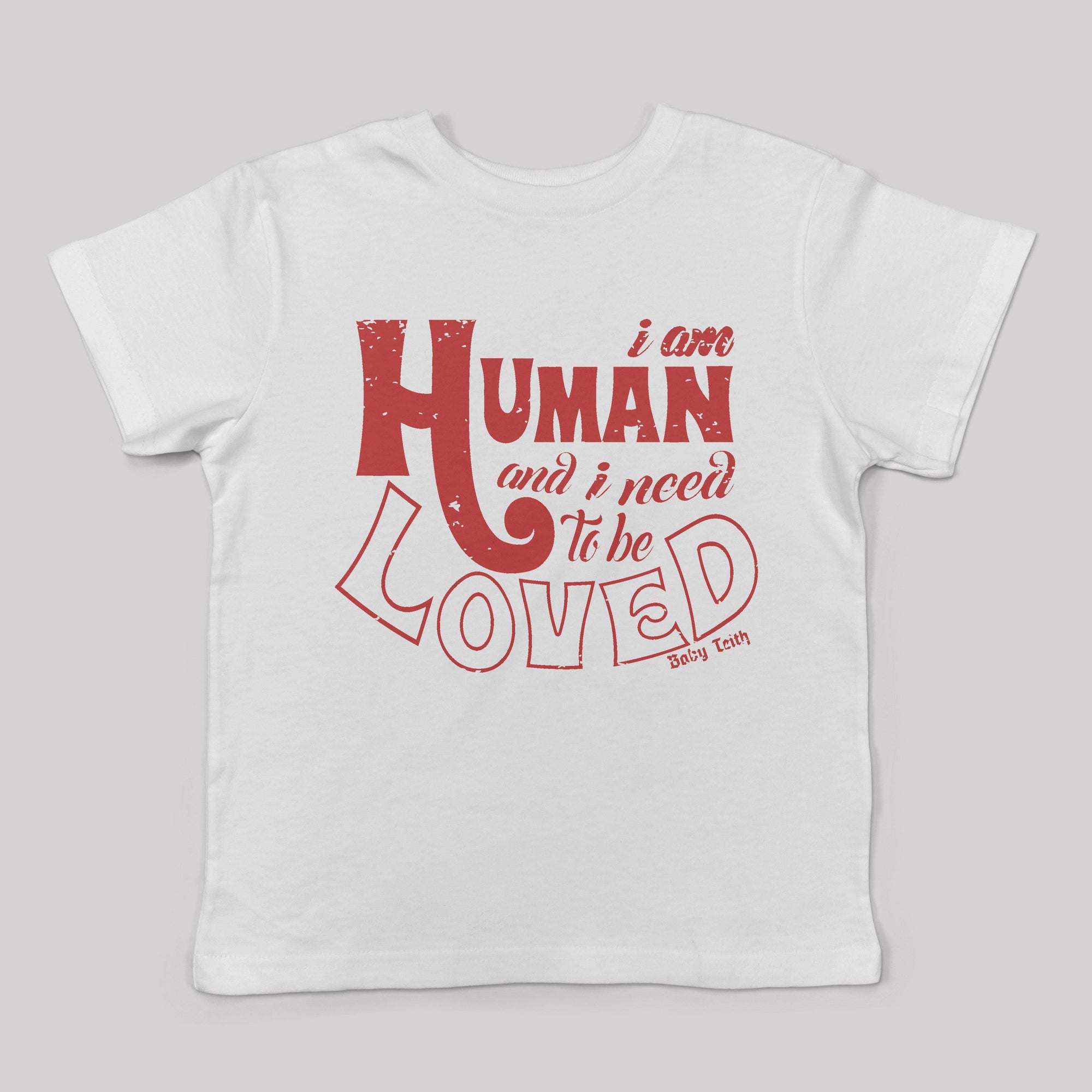 &quot;I am Human&quot; Tee for Kids (5 Colors) - Baby Teith