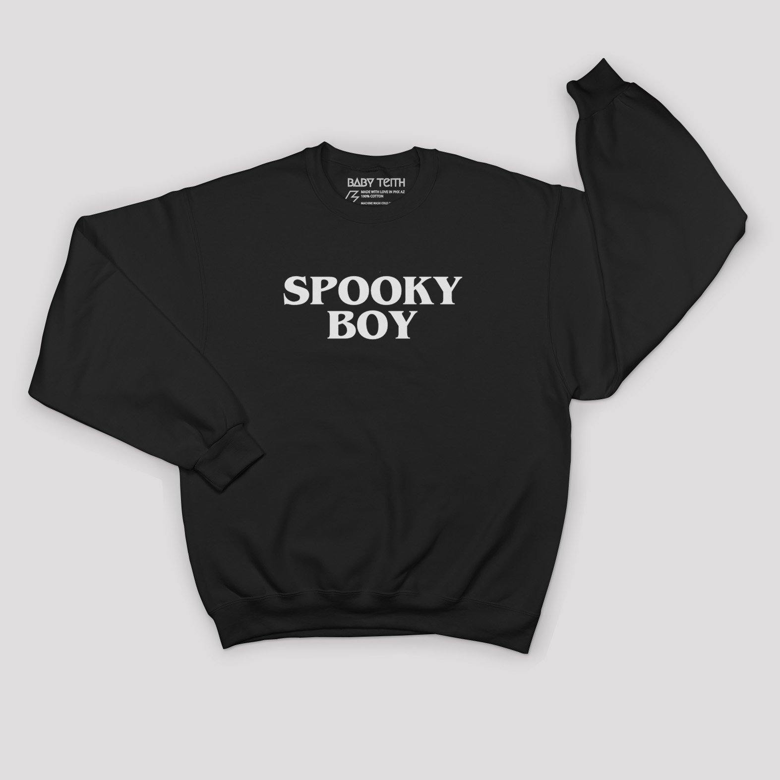 Spooky Boy Unisex Sweatshirt for Men - Baby Teith