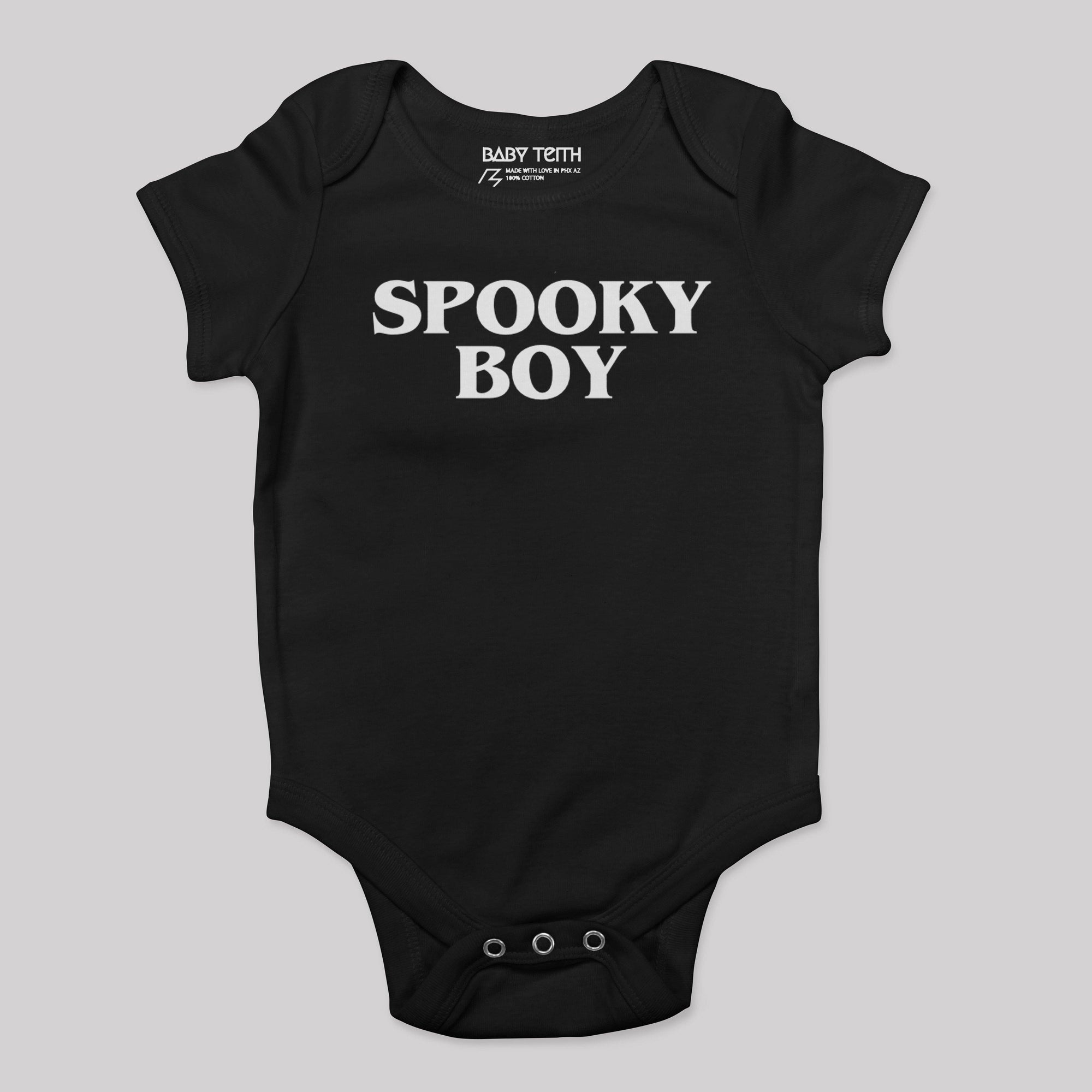 Spooky Boy Baby Bodysuit - Baby Teith