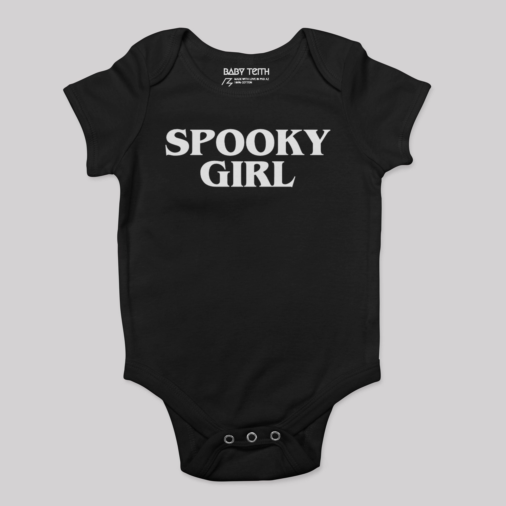 Spooky Girl Baby Bodysuit - Baby Teith