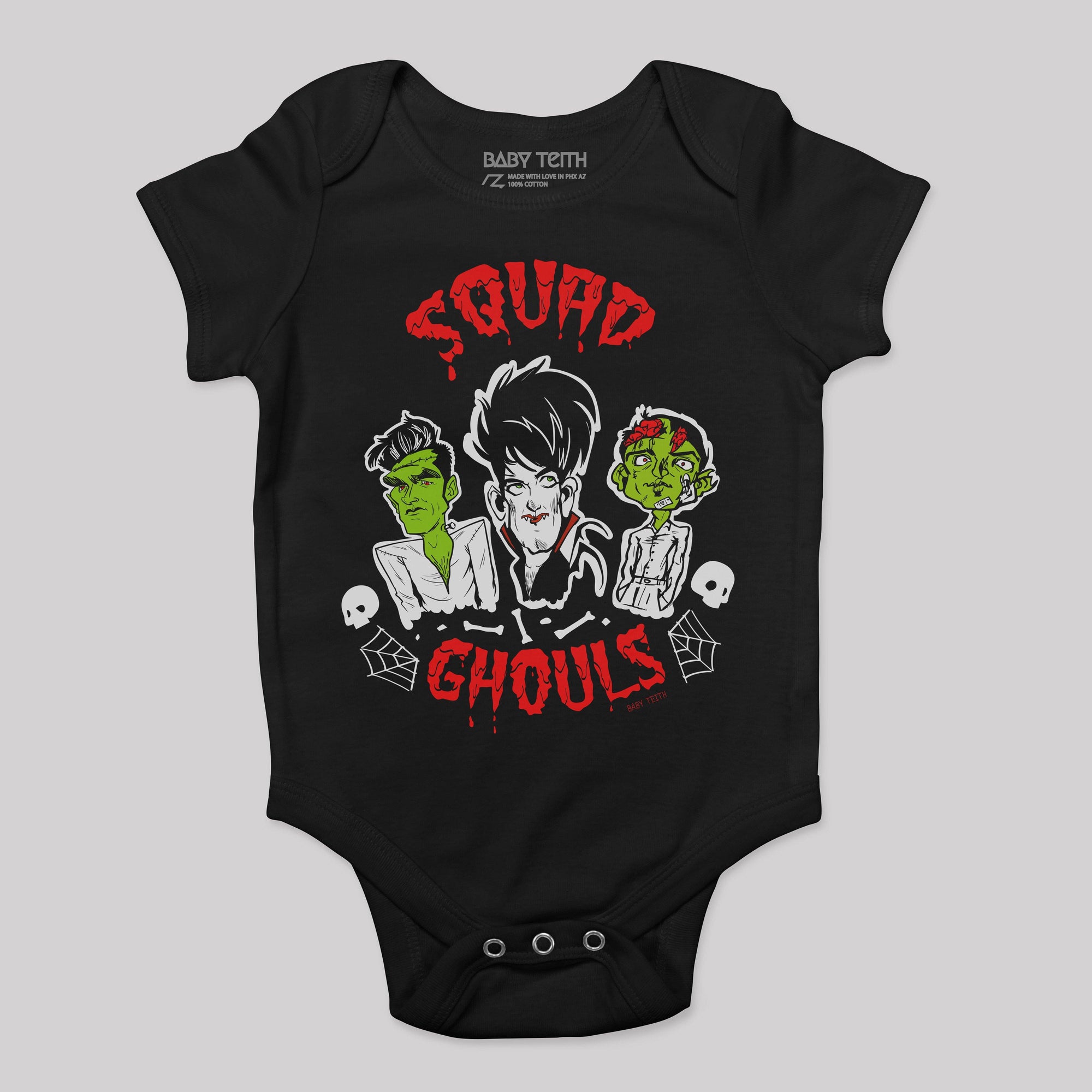 Squad Ghouls Halloween Baby Bodysuit - Baby Teith