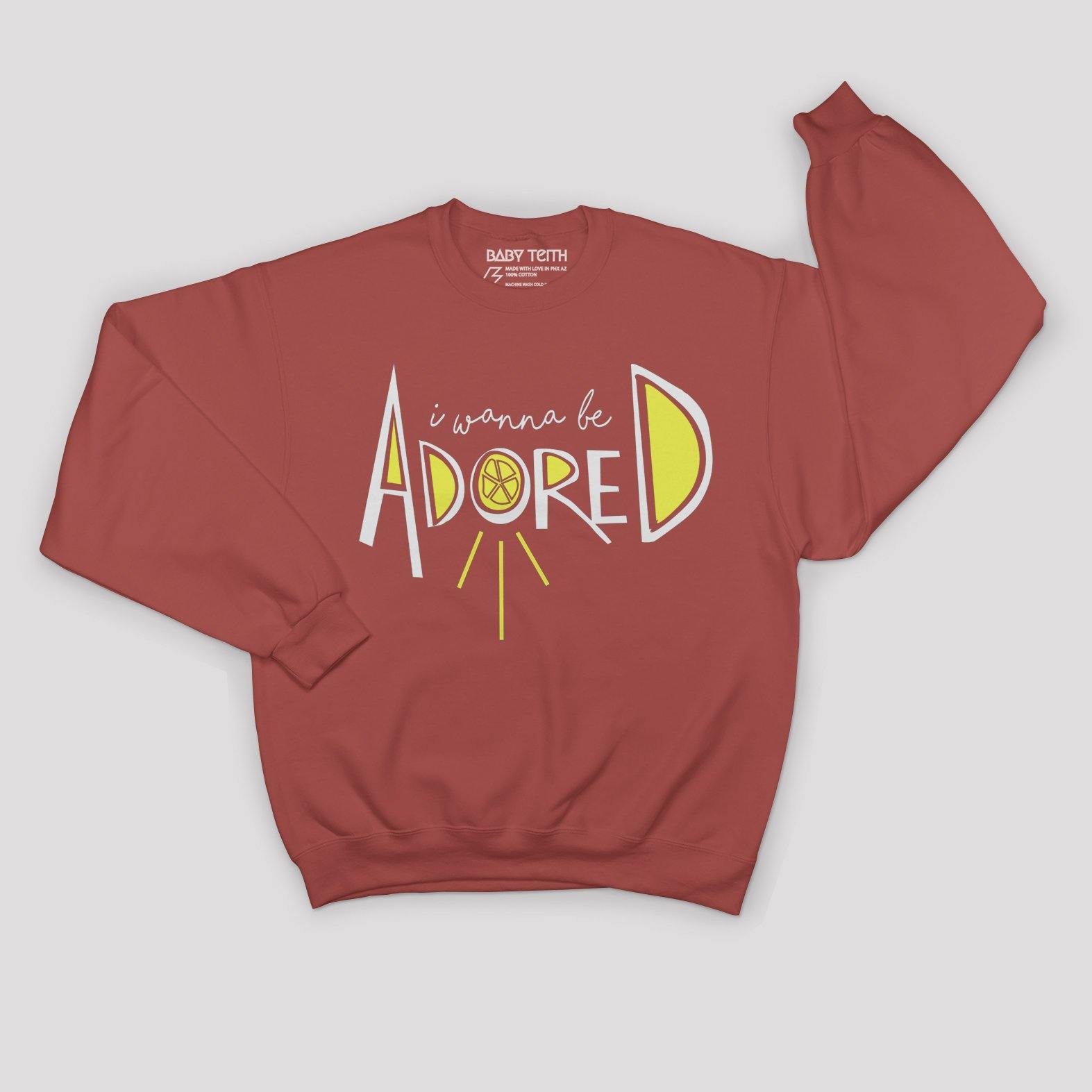 "I Wanna Be Adored" The Stone Roses Inspired Sweatshirt for Kids - Baby Teith