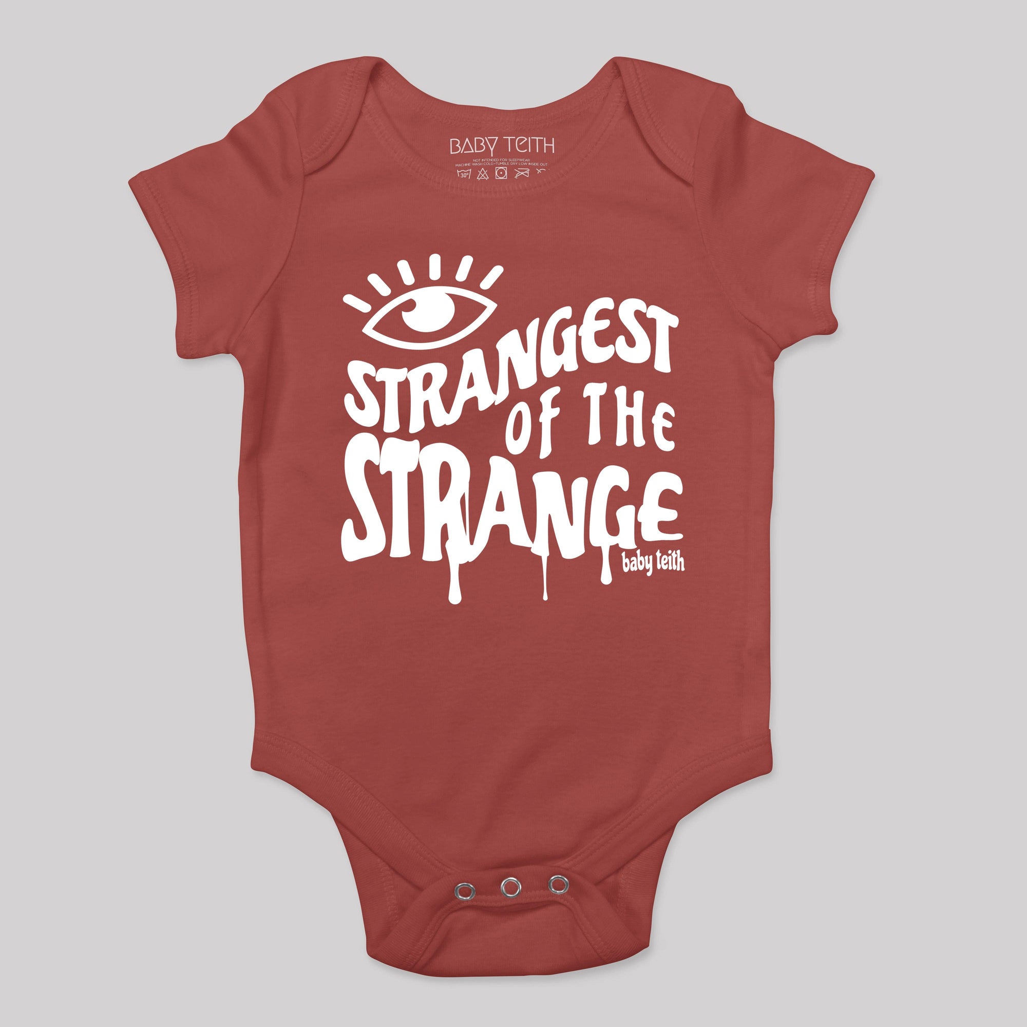 &quot;Strangest of the Strange&quot; Baby Bodysuit - Baby Teith