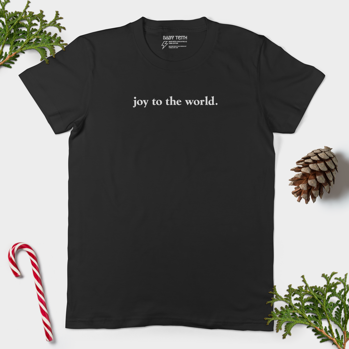 Joy to the World Unisex Adult Tee - Baby Teith
