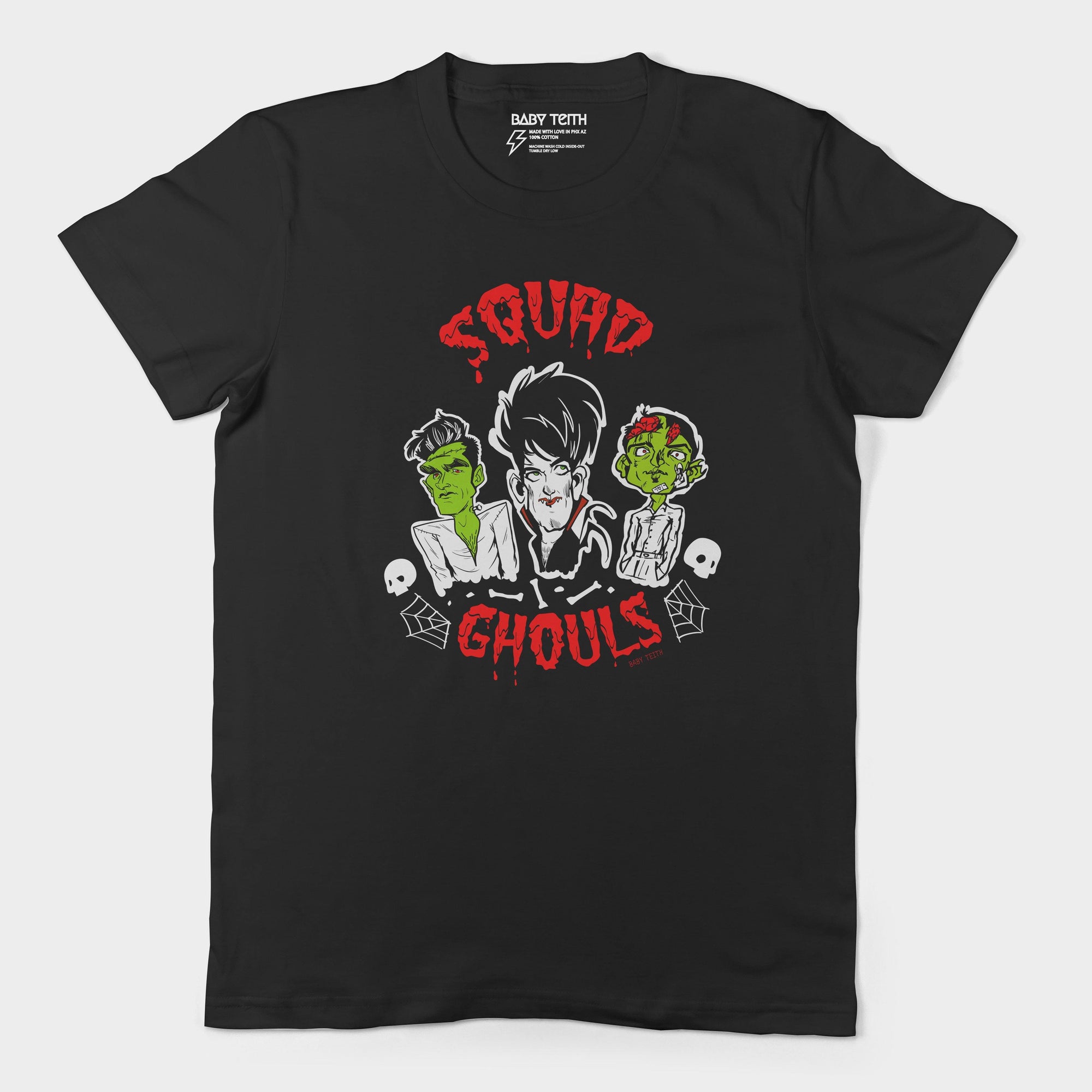 Squad Ghouls Halloween Unisex Tee for Adults - Baby Teith