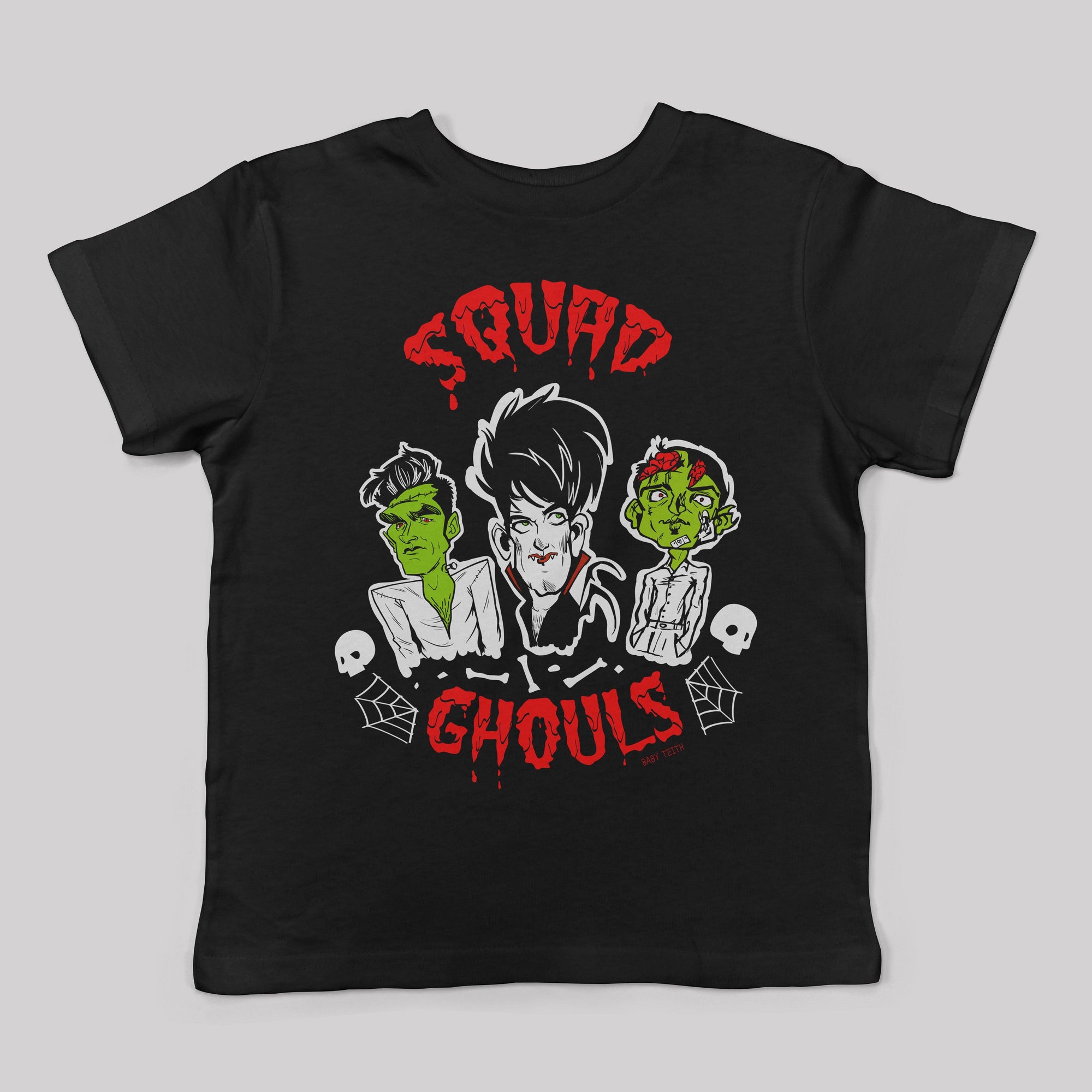Squad Ghouls Halloween Kids Tee - Baby Teith