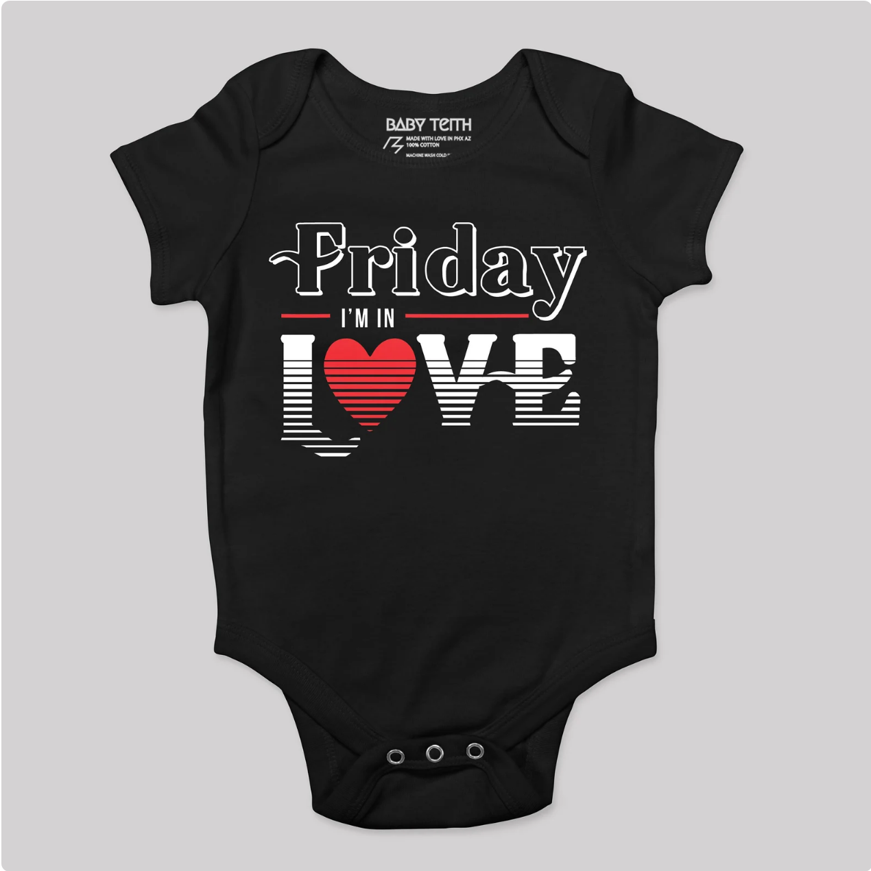 &quot;Friday I&#39;m in Love&quot; 80&#39;s Bodysuit for Babies