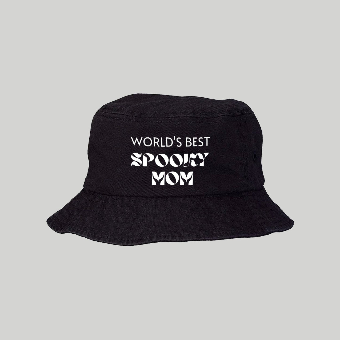World's Best Spooky Mom Bucket Hat - Baby Teith