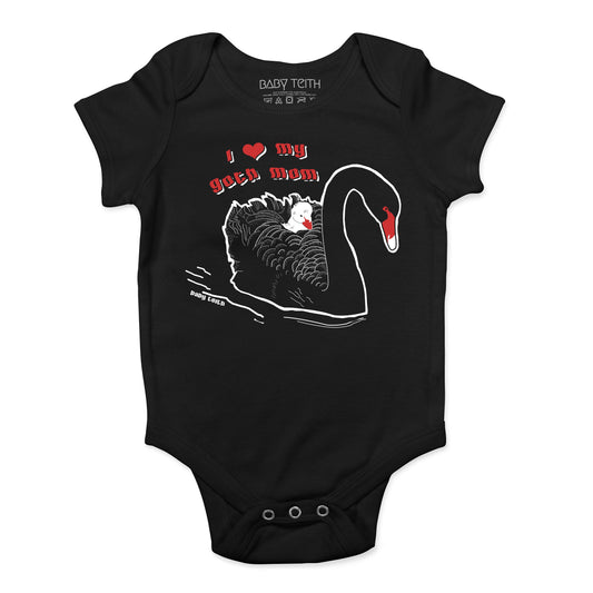 "I Love My Goth Mom" Bodysuit for Babies - Baby Teith
