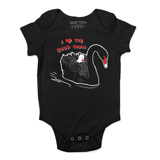 "I Love My Goth Mom" Bodysuit for Babies - Baby Teith