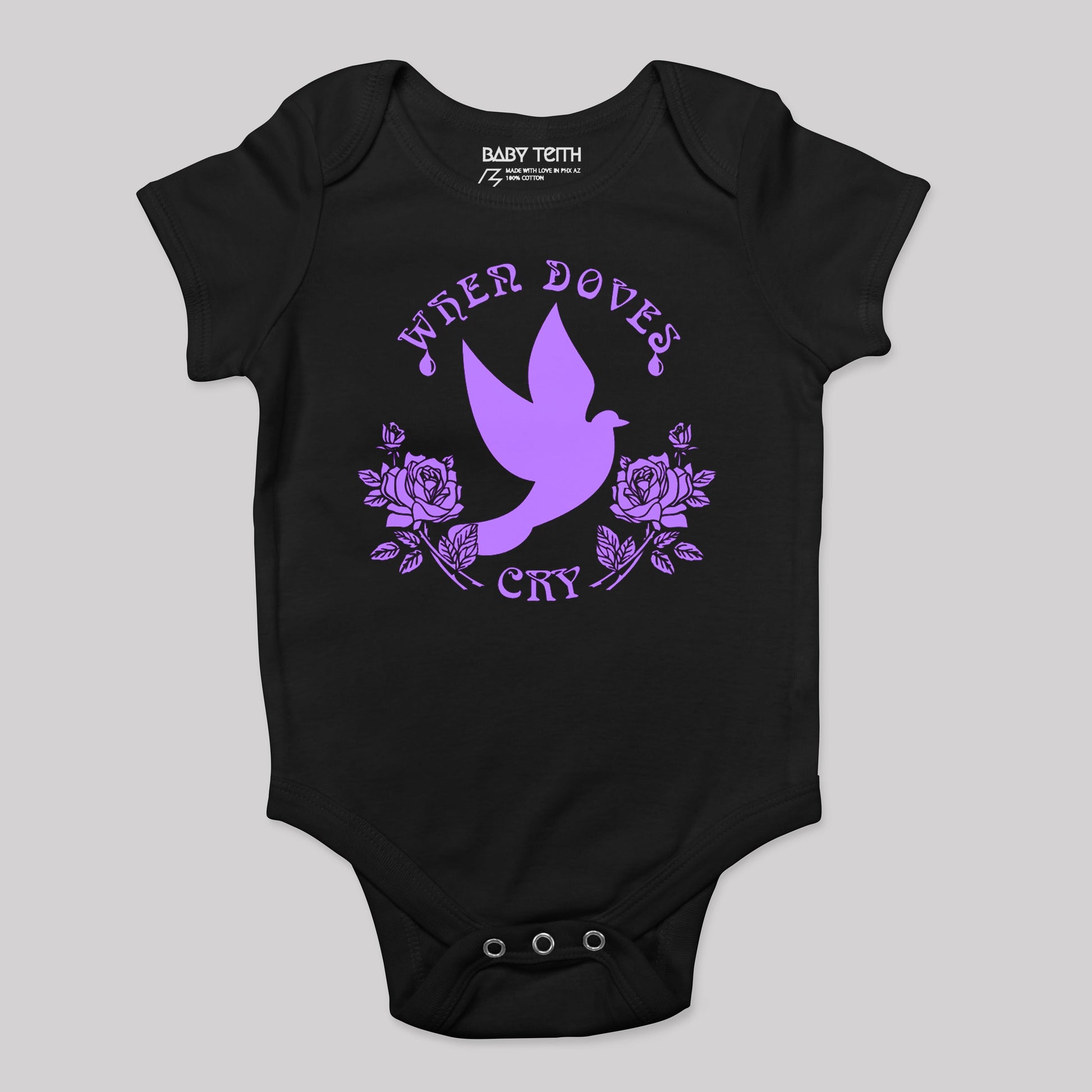 When Doves Cry Baby Bodysuit (2 colors) - Baby Teith