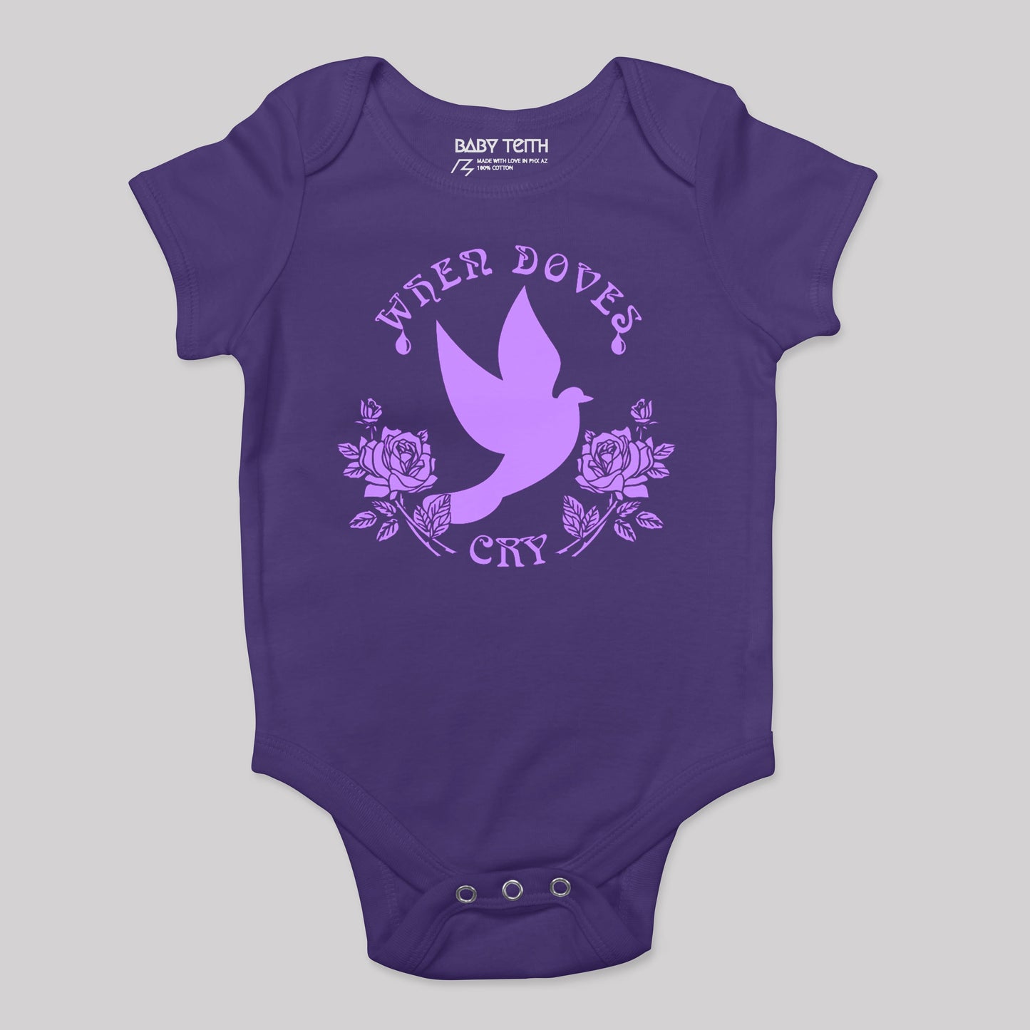 When Doves Cry Baby Bodysuit (2 colors) - Baby Teith