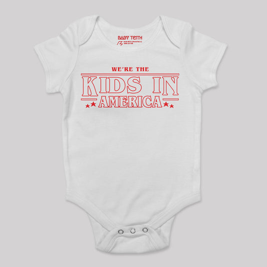 Kids in American Baby Bodysuit (2 Colors) - Baby Teith