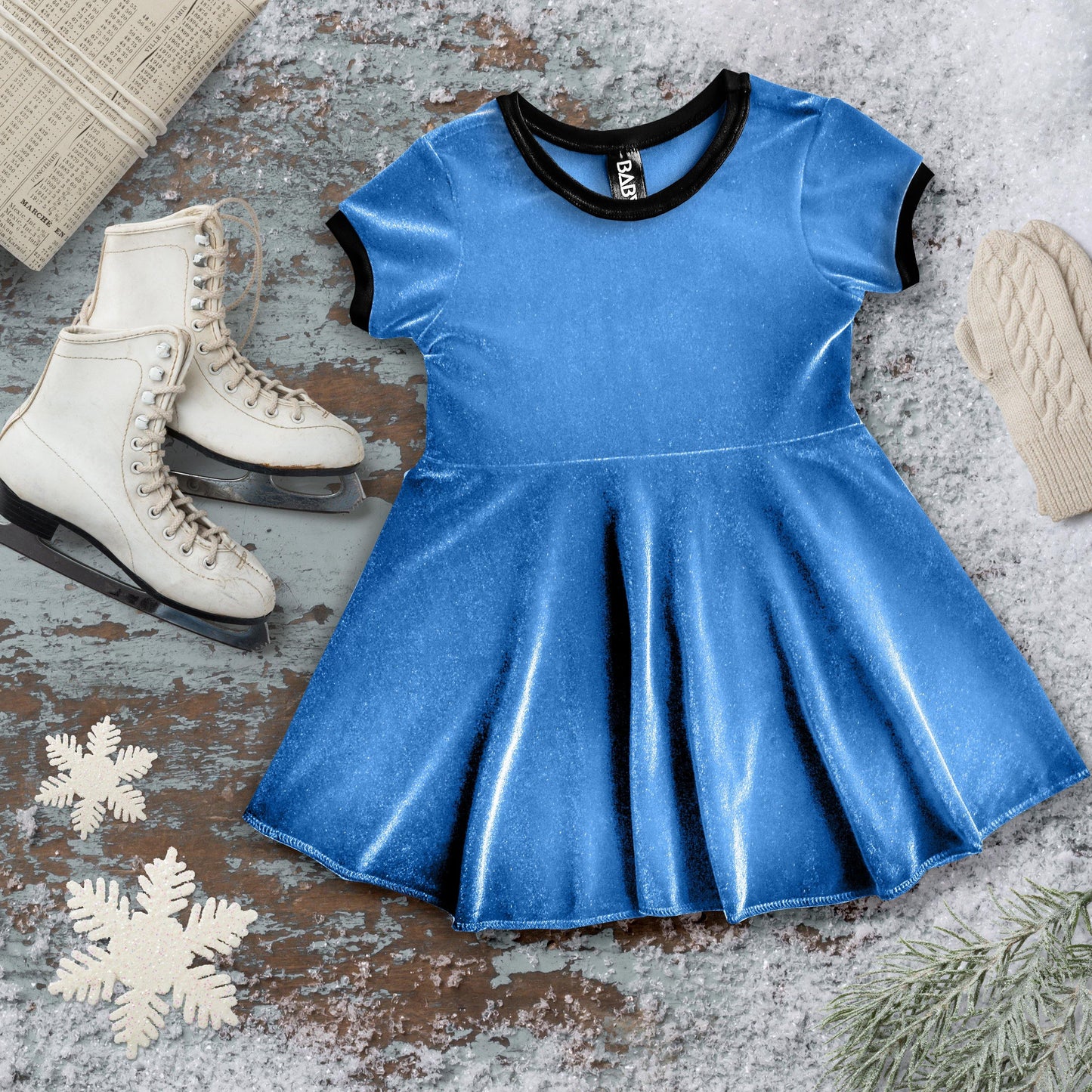 Snow Queen Velvet Dress - Baby Teith