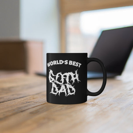 World's Best Goth Dad Mug - Baby Teith
