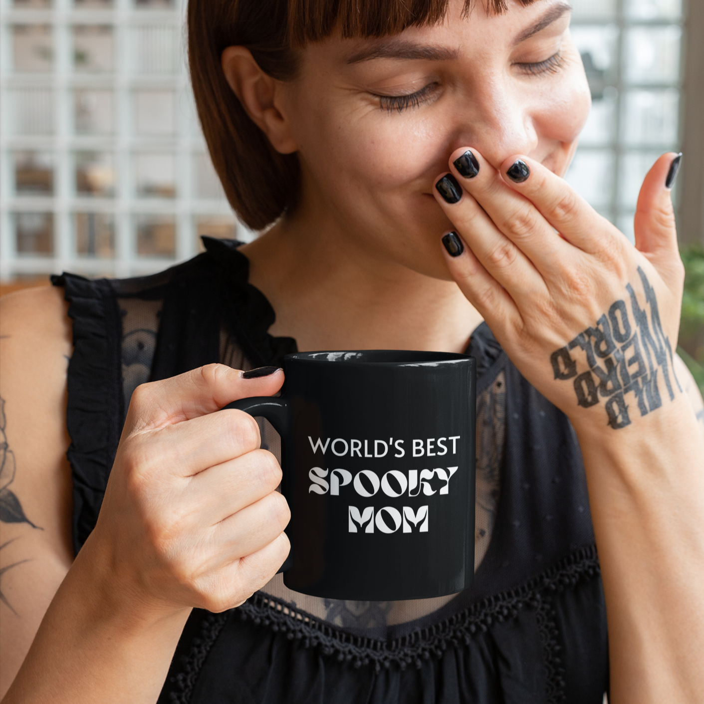 World's Best Spooky Mom Mug - Baby Teith