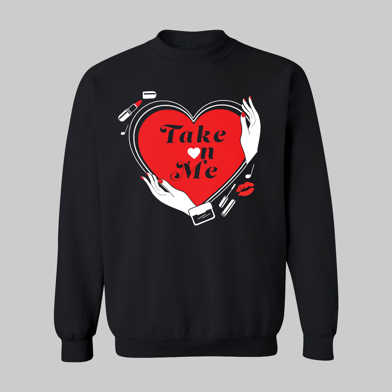 Take on Me Unisex Sweatshirt for Adults - Baby Teith