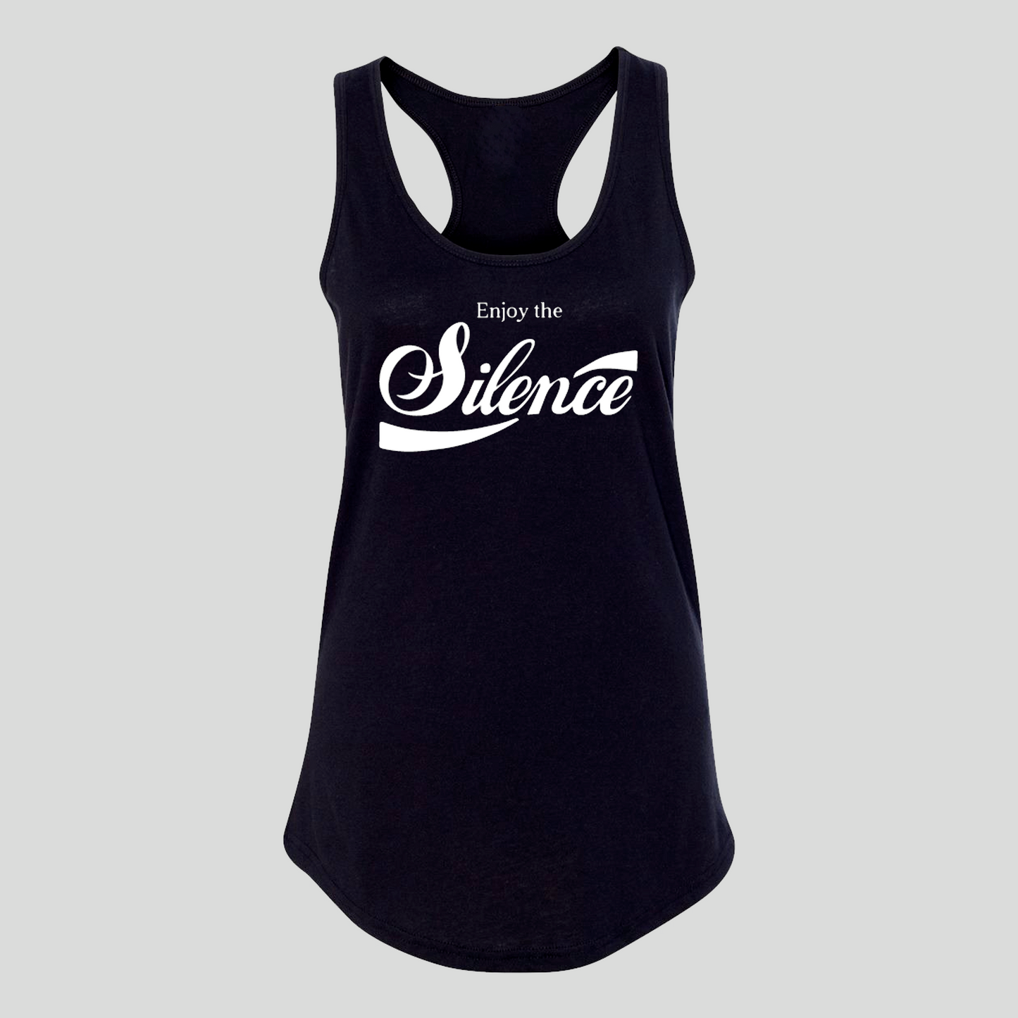 Enjoy the Silence Racerback Tank - Baby Teith