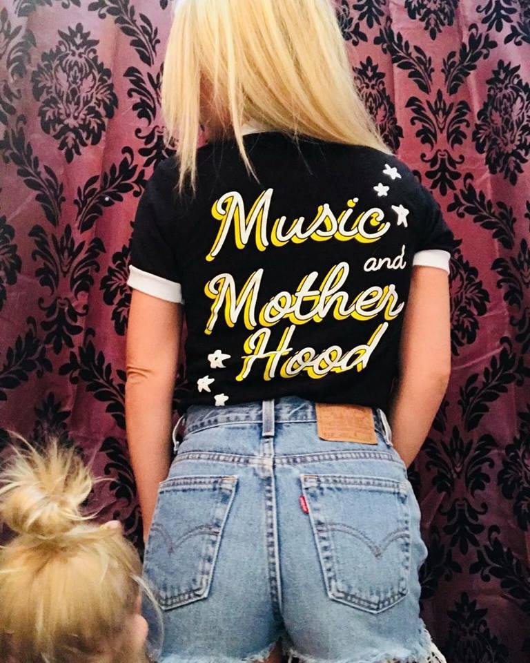 Music and Motherhood Ringer Tee - Baby Teith