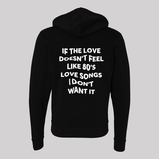 80's Love Songs Unisex Zip-Up Hoodie