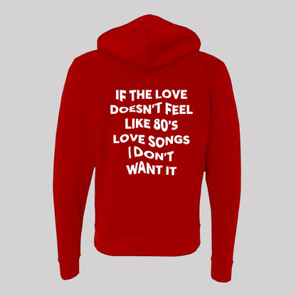 80's Love Songs Unisex Zip-Up Hoodie