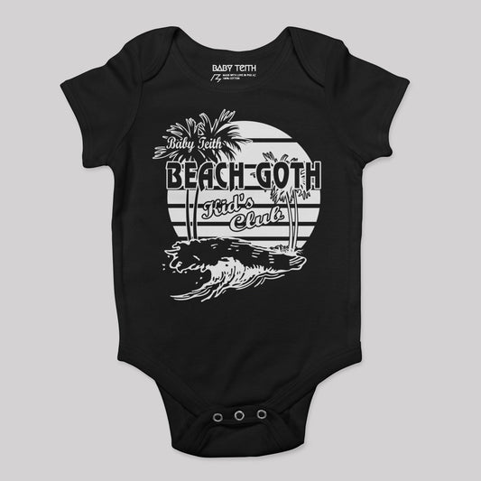 Beach Goth Kids Club Baby Bodysuit - Baby Teith