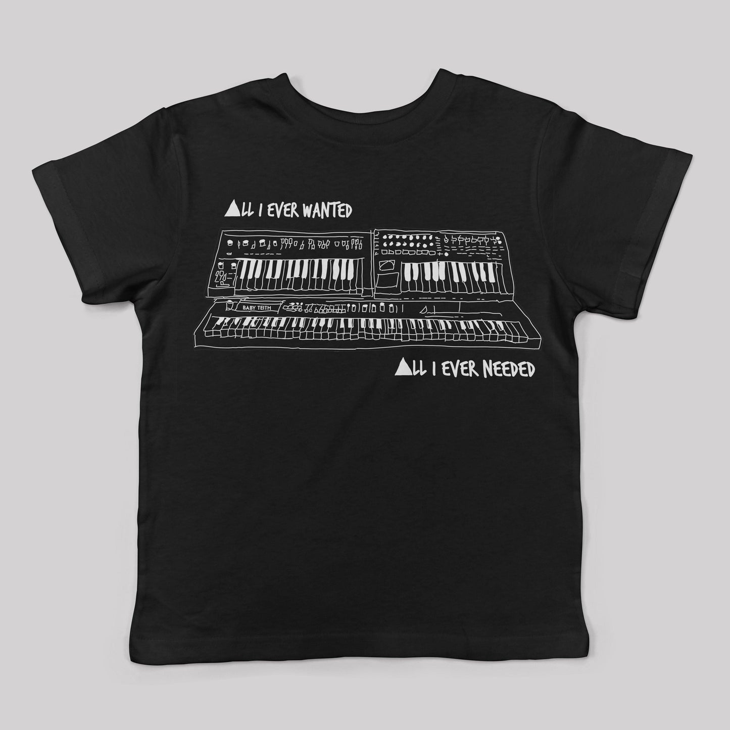 "All I Ever Wanted" Synth tee Inspired by Depeche Mode - Baby Teith