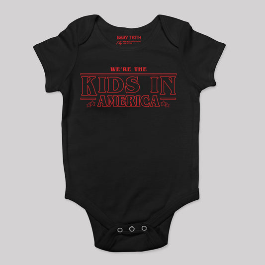 Kids in American Baby Bodysuit (2 Colors) - Baby Teith