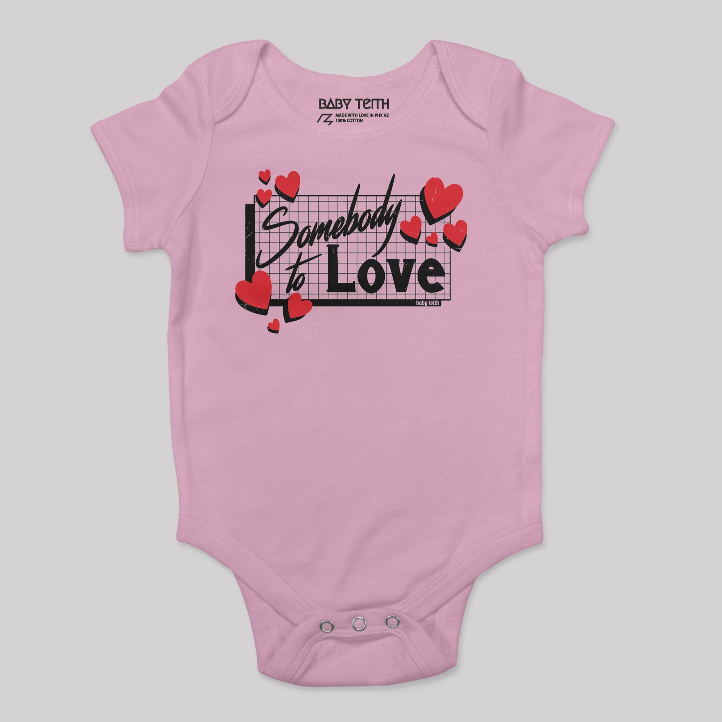 "Somebody to Love" 80's Bodysuit for Babies - Baby Teith