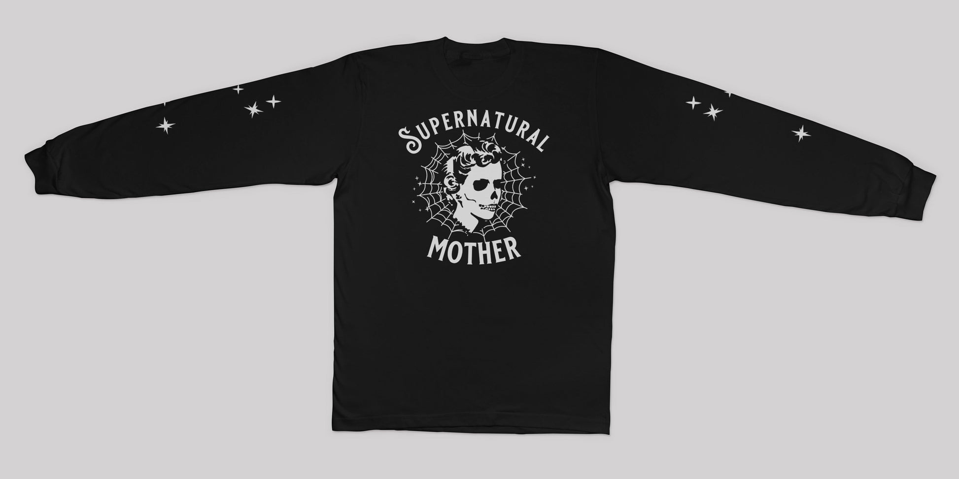 Supernatural Mother Long Sleeve Tee - Back Print - Baby Teith