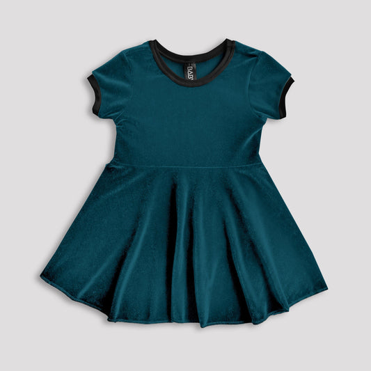 Vapour Trail Velvet Dress (Limited Available) - Baby Teith