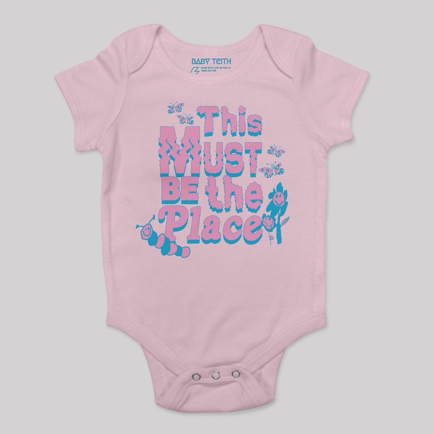 This Must Be The Place Baby Bodysuit (5 Colors) - Baby Teith