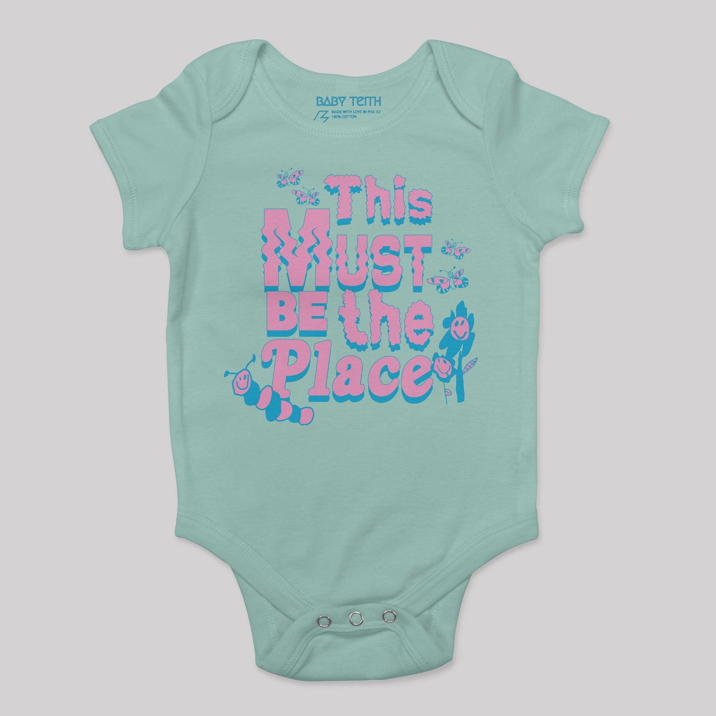 This Must Be The Place Baby Bodysuit (5 Colors) - Baby Teith