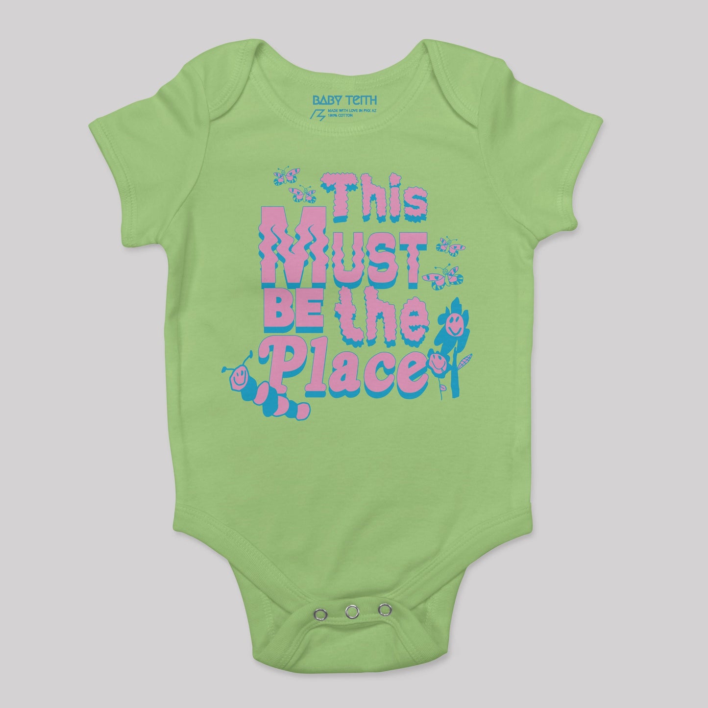 This Must Be The Place Baby Bodysuit (5 Colors) - Baby Teith