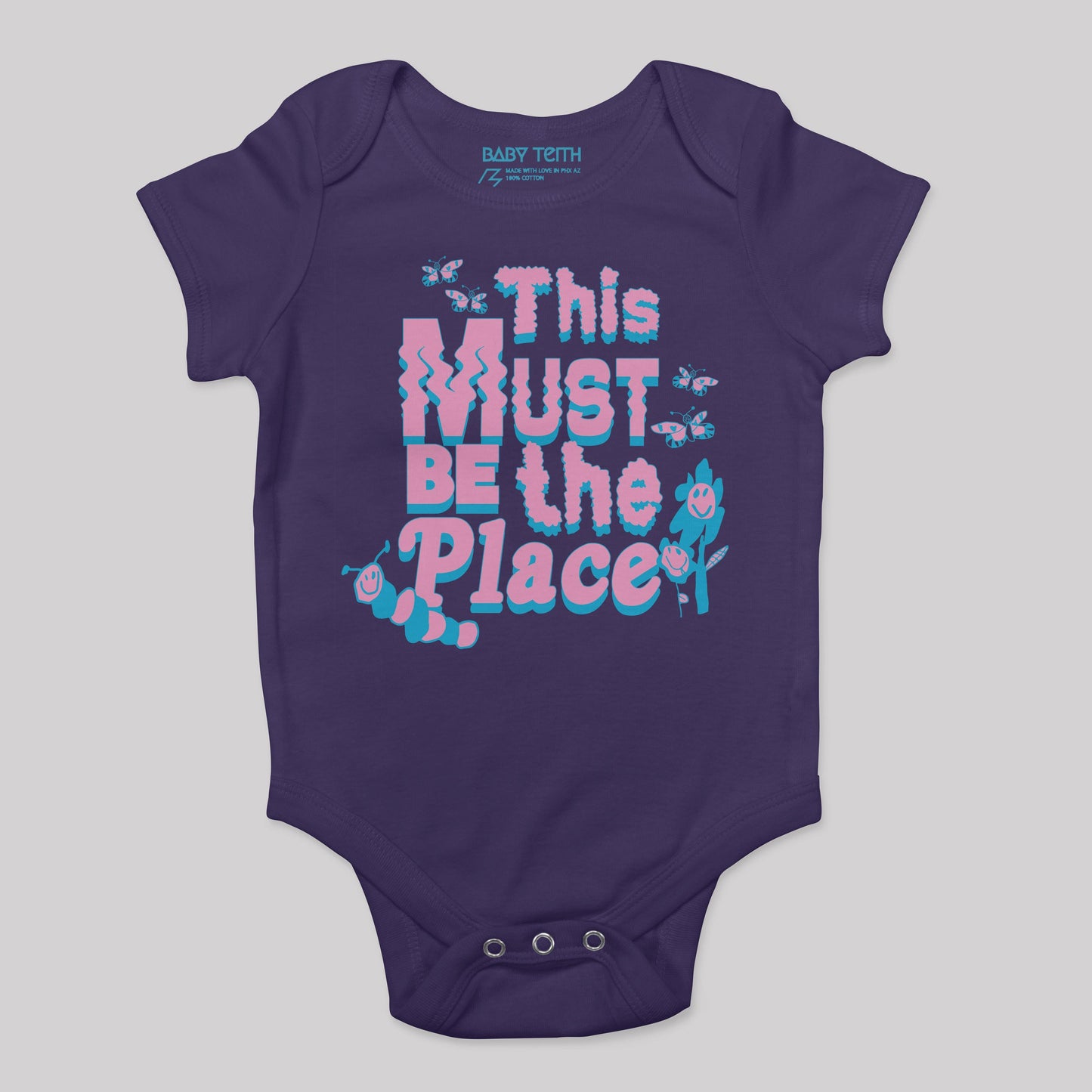 This Must Be The Place Baby Bodysuit (5 Colors) - Baby Teith