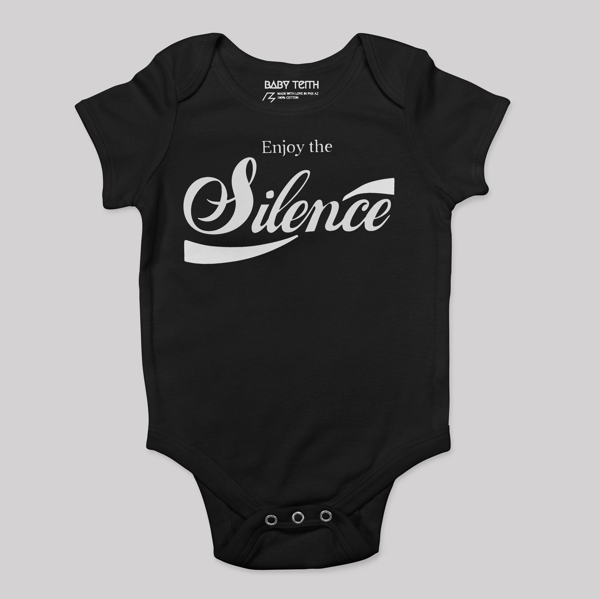 Enjoy the Silence Baby Bodysuit (2 Colors) - Baby Teith