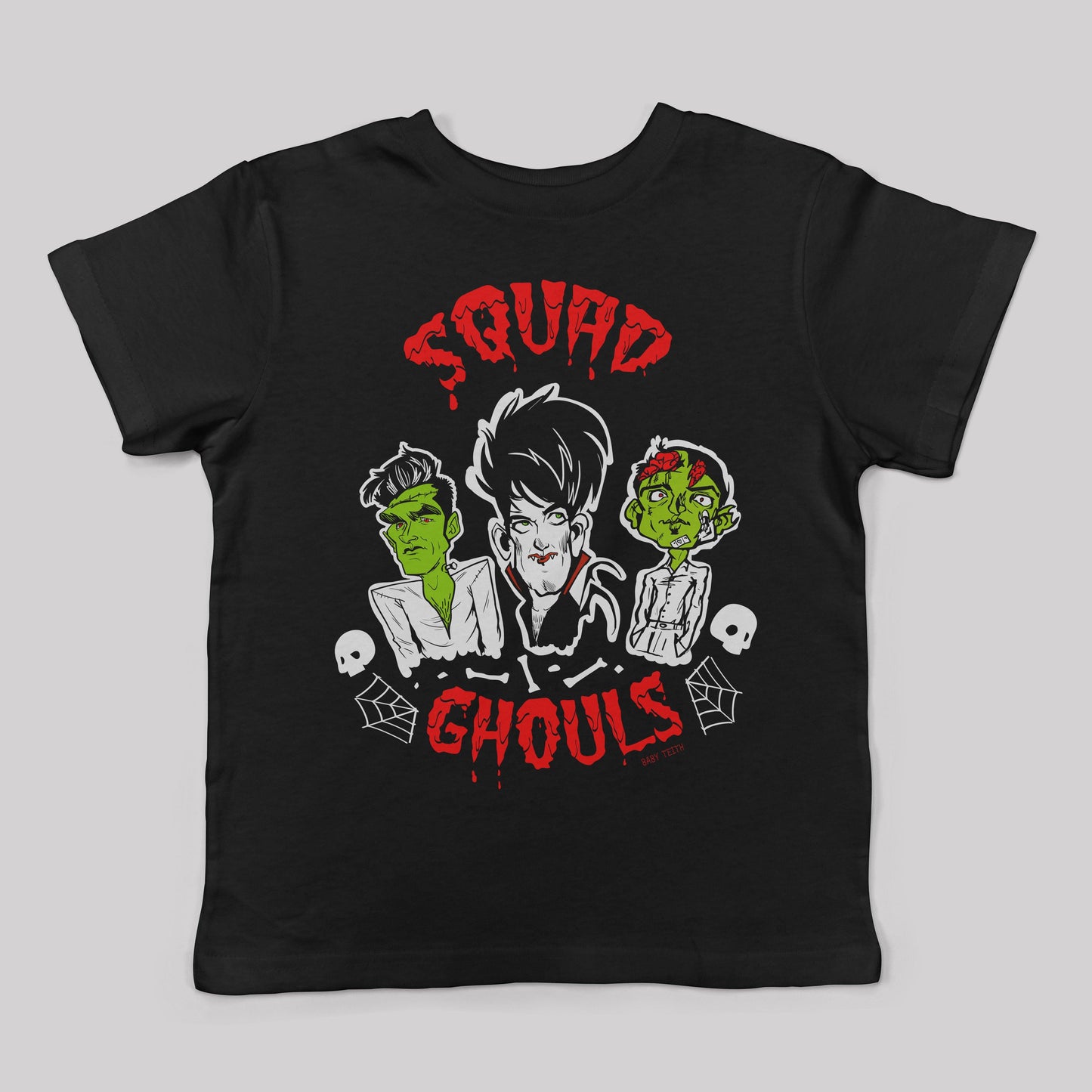 Squad Ghouls Halloween Kids Tee - Baby Teith