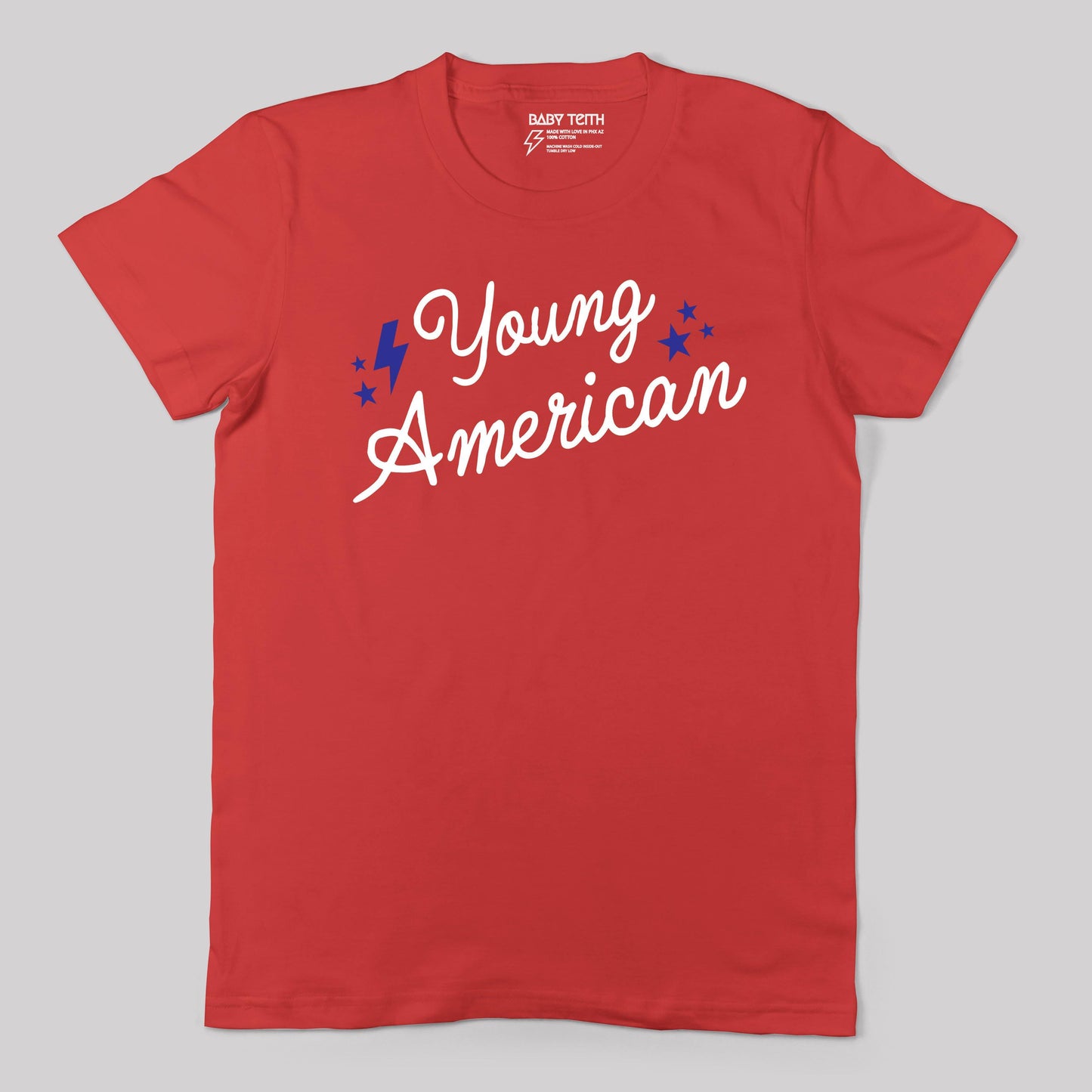 Young American Unisex Tee for Adults - Baby Teith