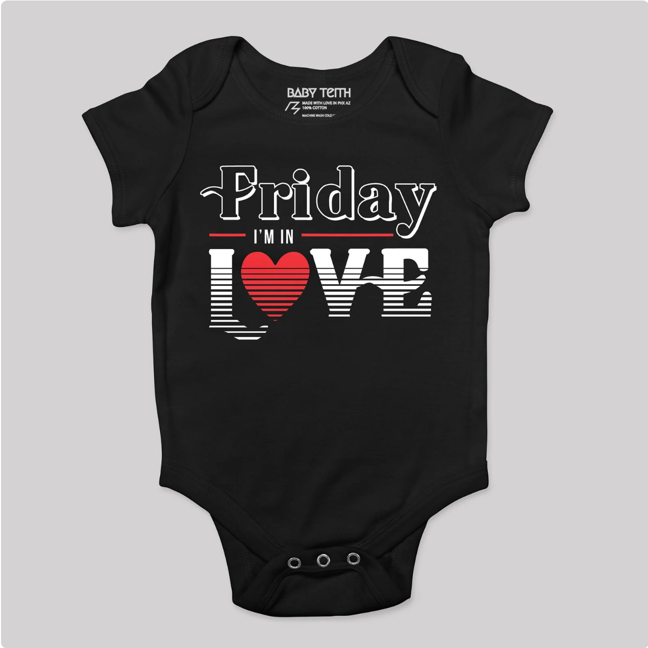 "Friday I'm in Love" 80's Bodysuit for Babies