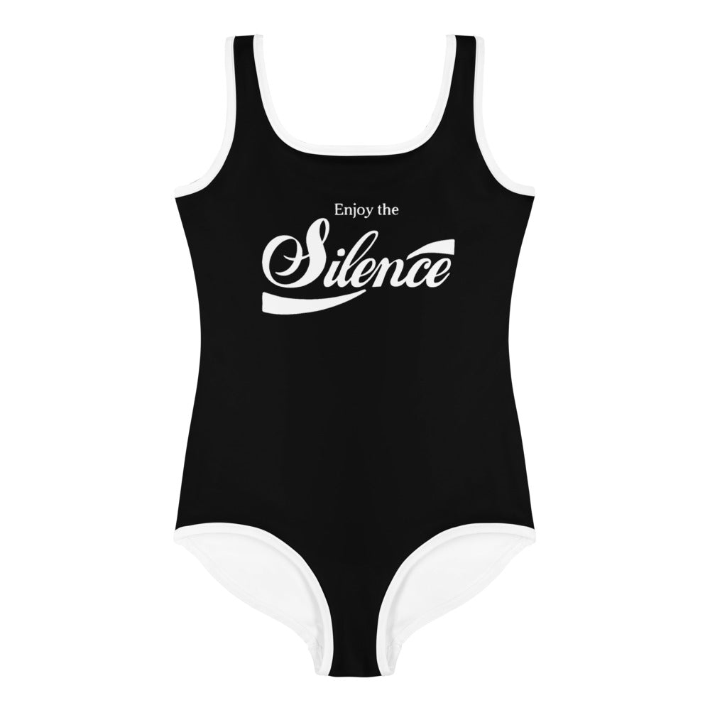 Enjoy the Silence Kids Swimsuit - Black