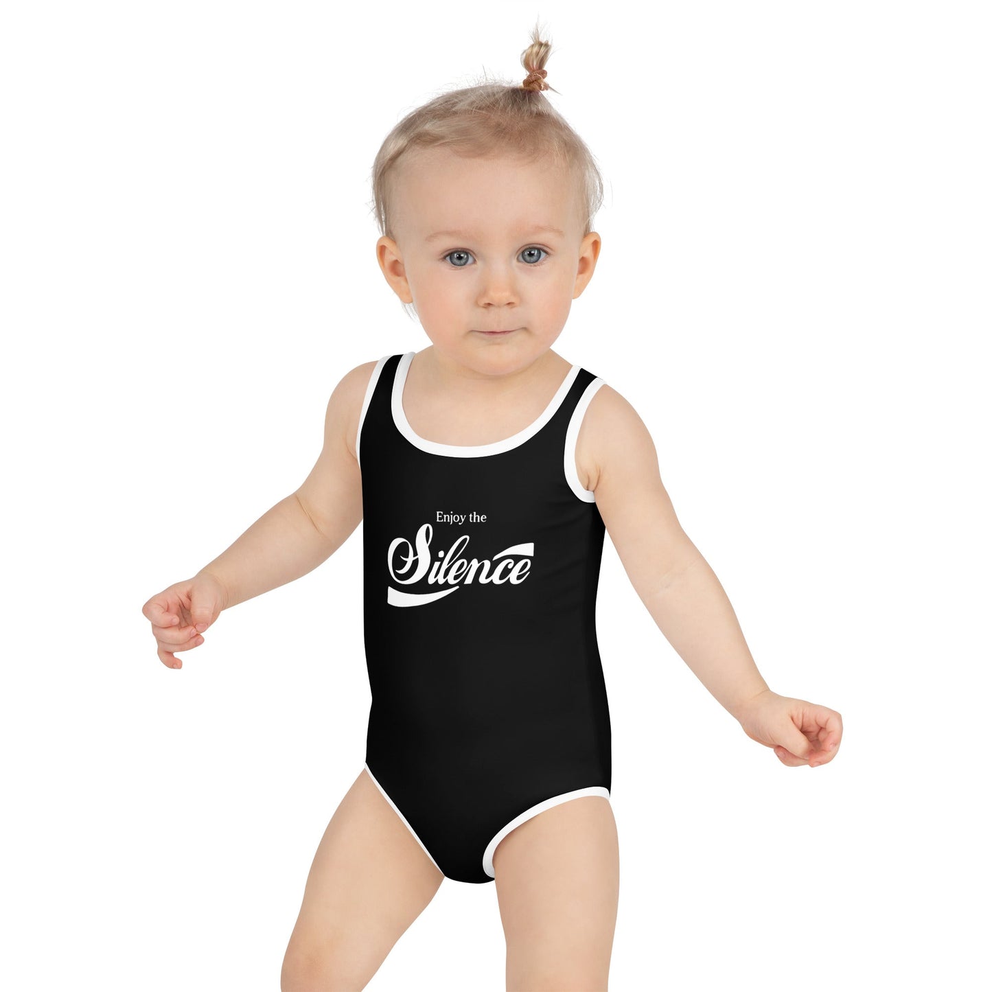 Enjoy the Silence Kids Swimsuit - Black