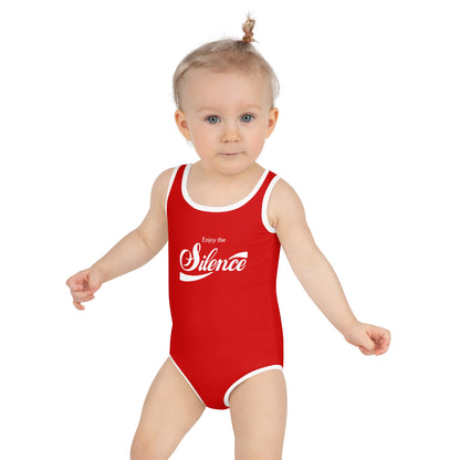 Enjoy the Silence Kids Swimsuit - Red