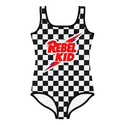 Rebel Kid Swimsuit - Checkered Print