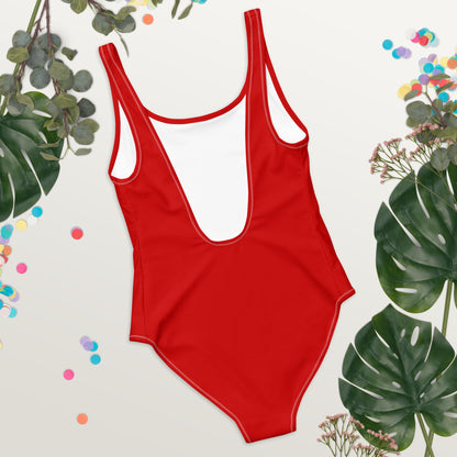 Enjoy the Silence One-Piece Swimsuit - Red