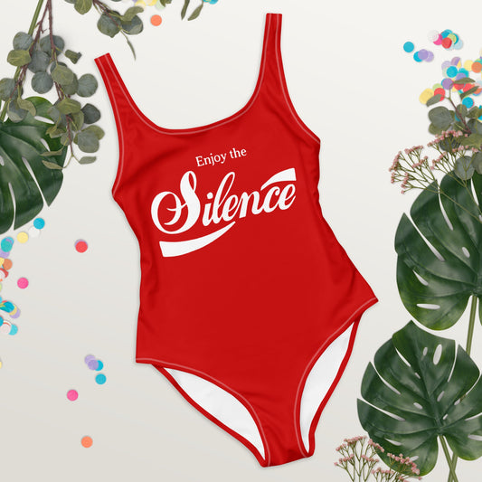 Enjoy the Silence One-Piece Swimsuit - Red