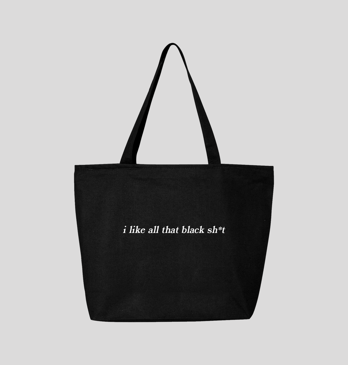 Black Sh*t Jumbo Tote Bag - Baby Teith