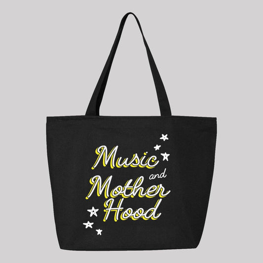 Music and Motherhood Canvas Tote Bag - Baby Teith