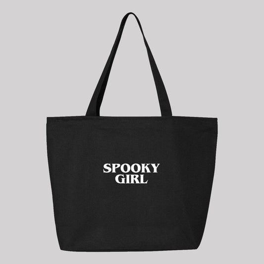 Spooky Girl Canvas Tote Bag - Baby Teith